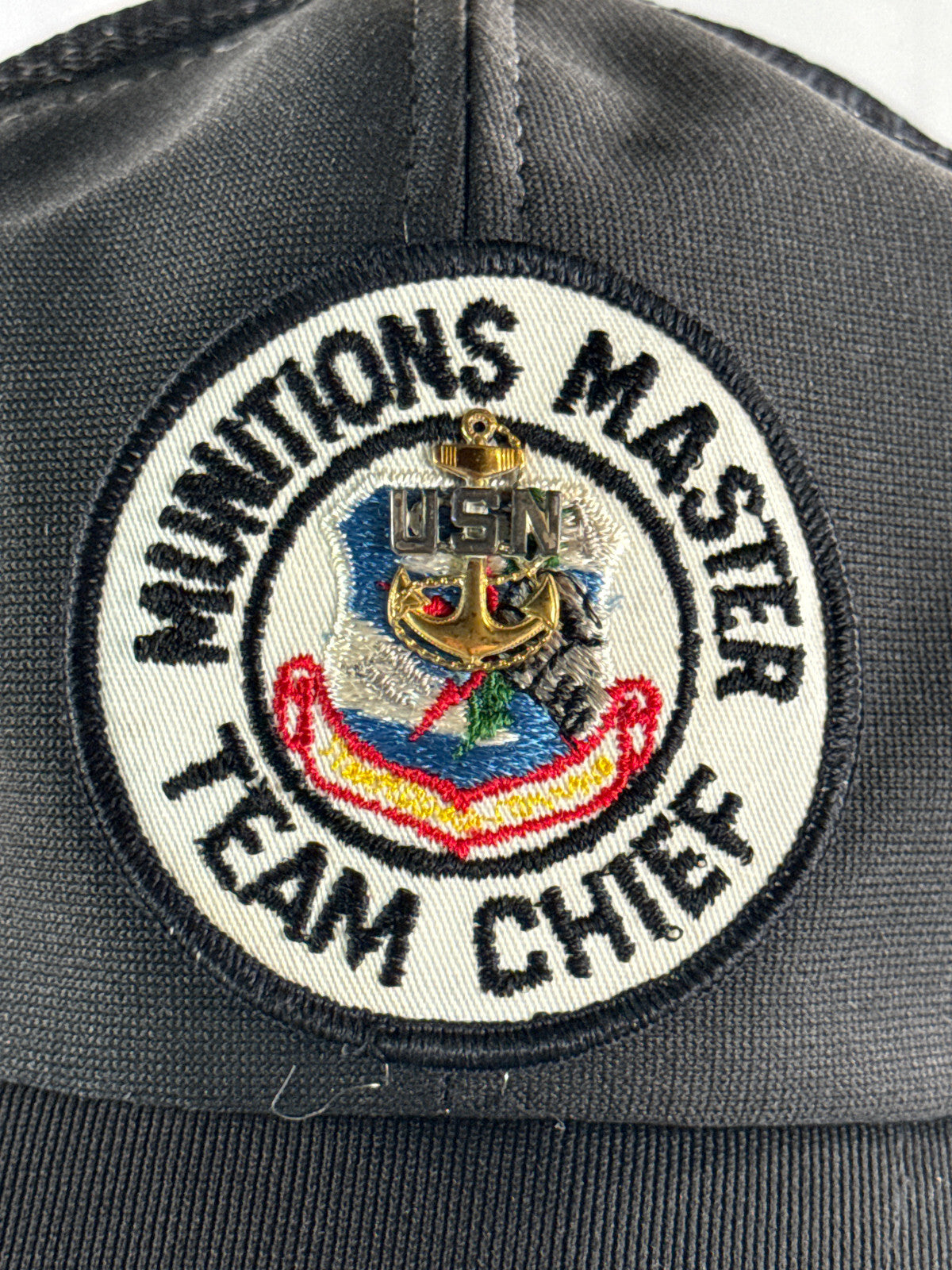 VTG Munitions Master Team Chief Hat Black Snapback Military Mesh Cap Taiwan M/L