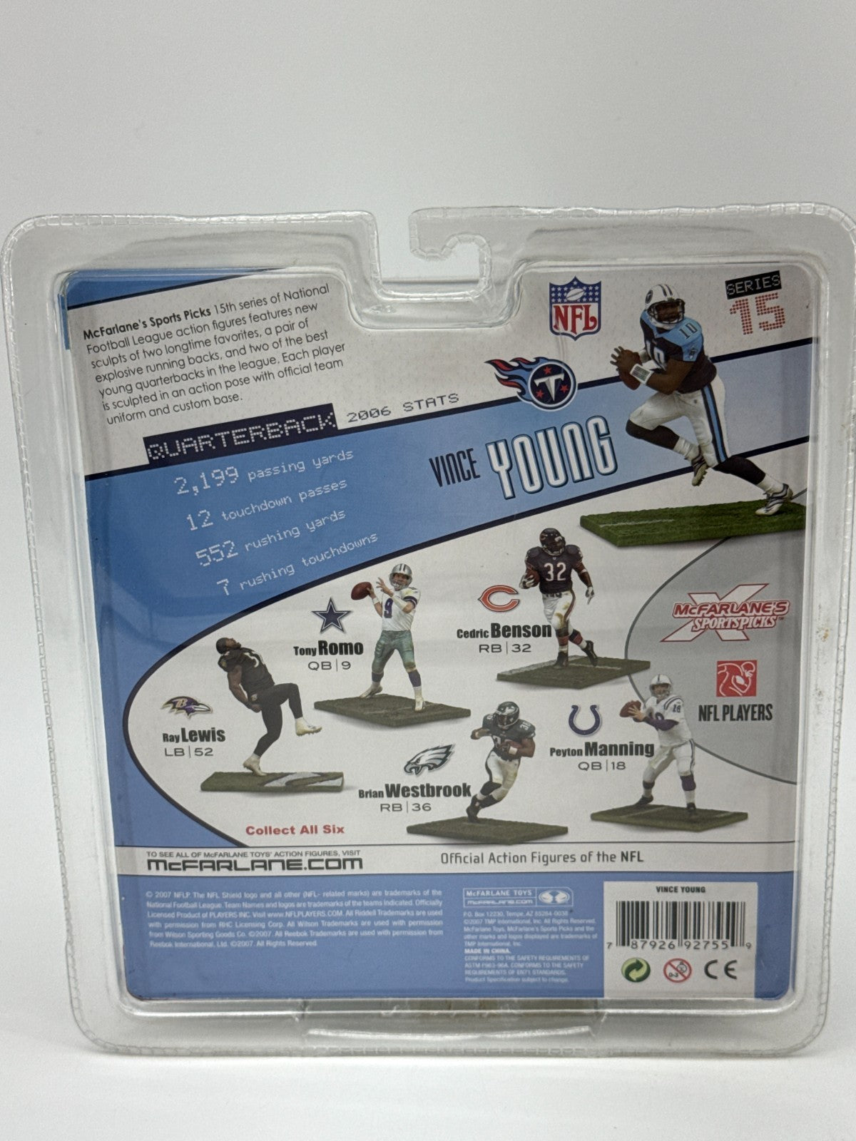 McFarlane NFL Series 15 Vince Young Tennessee Titans QB #10 Action Figure Debut