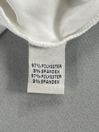 Sport Haley Shirt Womens Large White Pink Zip Golf Athletic Performance Stretch