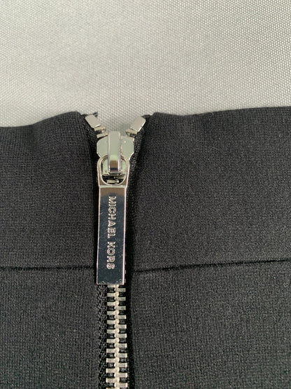 Michael Kors Skirt Womens 6 Black Pencil Career Stretch Zipper Pockets Office