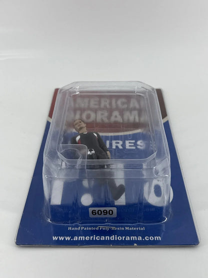 American Diorama Race Day Man Figure I 1:18 Biker Resin Figure New Sealed Red