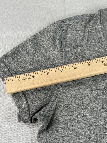 Nike Dri Fit Tee S Gray Crewneck Short Sleeve Regular Sportswear Heather