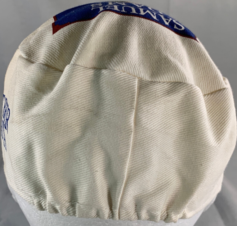 VTG Samuel Adams Beer Hat Boston Lager Blue White Cap Promo Brewer OSFA Rare