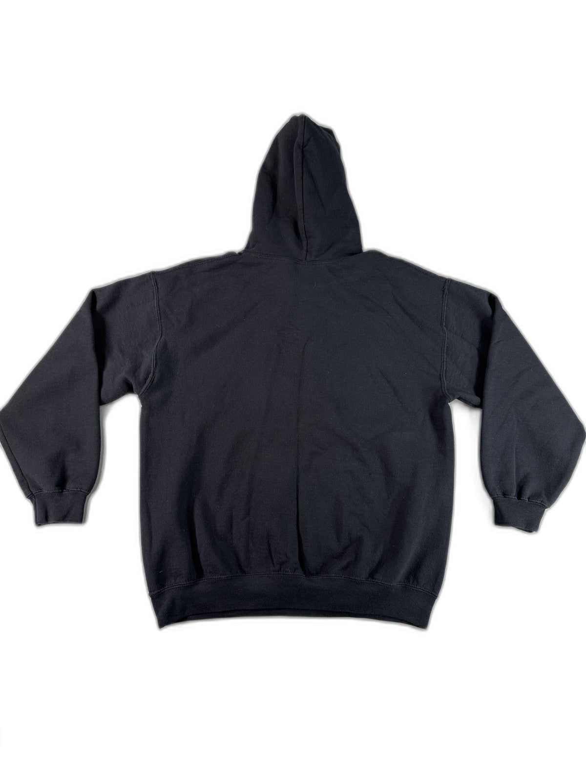 GILDAN Back to the Future Hoodie M Black Cotton Pullover Graphic Long