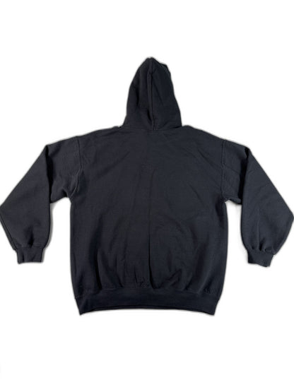 GILDAN Back to the Future Hoodie M Black Cotton Pullover Graphic Long