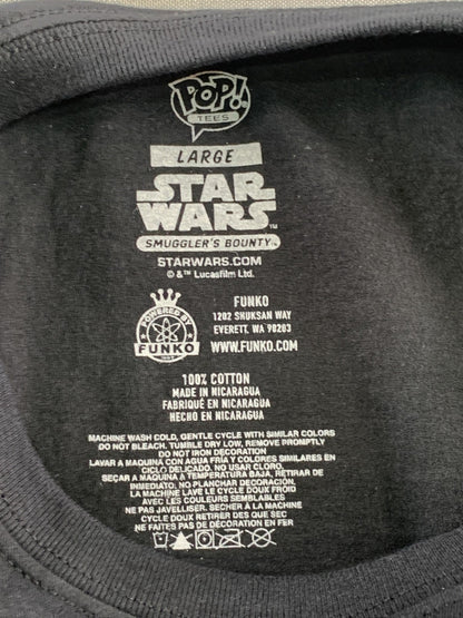 Star Wars Shirt Mens Large Black Funko Pop Tees Smuggler's Bounty R2-D2 Graphic