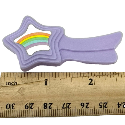 Star Rainbow Brush My Little Pony G1 Vintage 1980s Hasbro Shooting Star MLP NWT