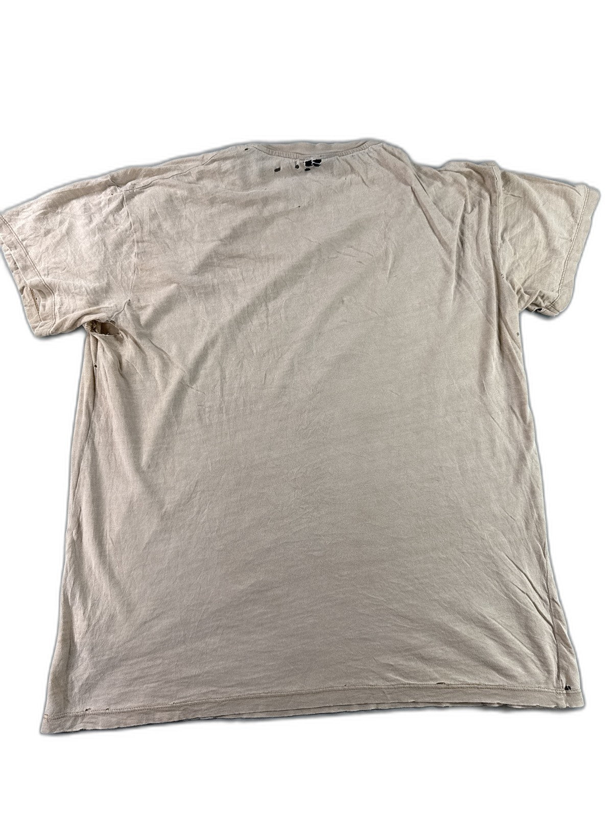 PINK FLOYD Marquee Graphic Tee Large Mens Beige Cotton Short Sleeve Regular Fit