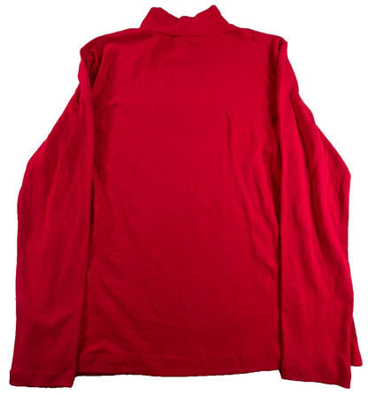 Womens Croft & Barrow 100% Cotton Long Sleeve Mock Neck Turtleneck L