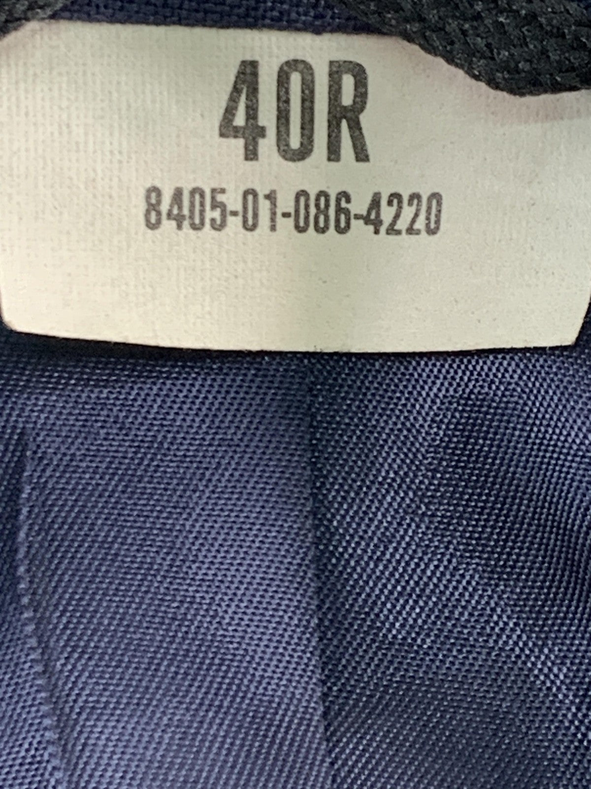 US Air Force Service Dress Jacket Mens 40R Blue 4-Pocket Silver Buttons Uniform