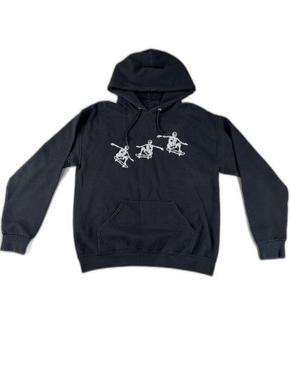 Artist Union Skeleton Urban Hoodie M Black Long Sleeve Graphic Regular Fit