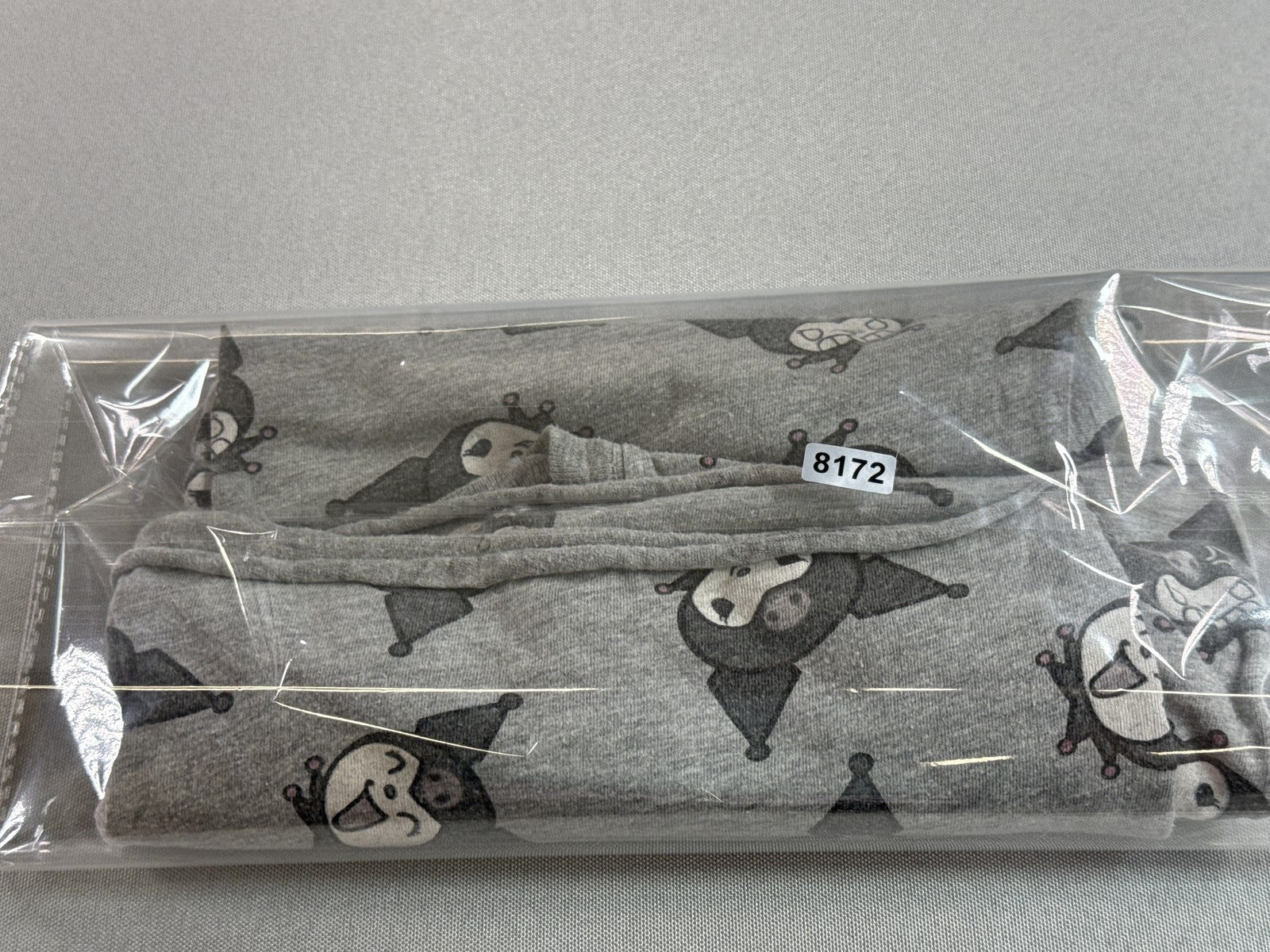 Hybrid Apparel Kuromi Anime Graphic Tee S Gray Cotton Blend Short Sleeve Mens