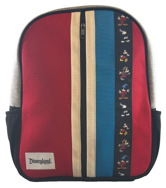 Disneyland Resort Disney Parks Mickey Mouse Through Ages Backpack Red Gray Bag