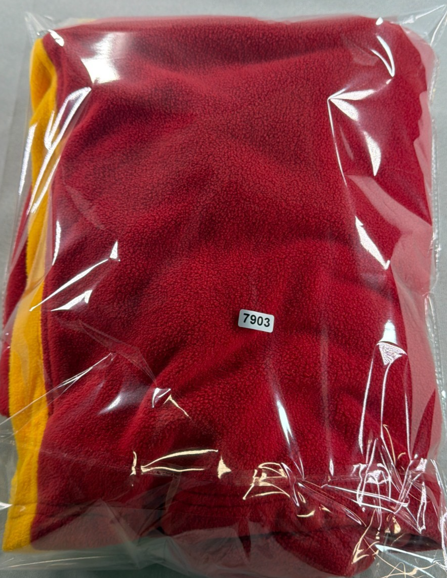 USC Trojans Starter Vintage Fleece Quarter Zip Pullover XL Red Gold Embroidered