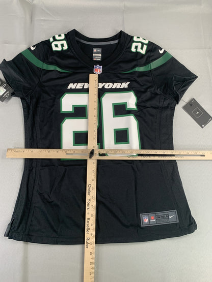 New York Jets Jersey Womens Large NFL Football LeVeon Bell 26 Nike On Field