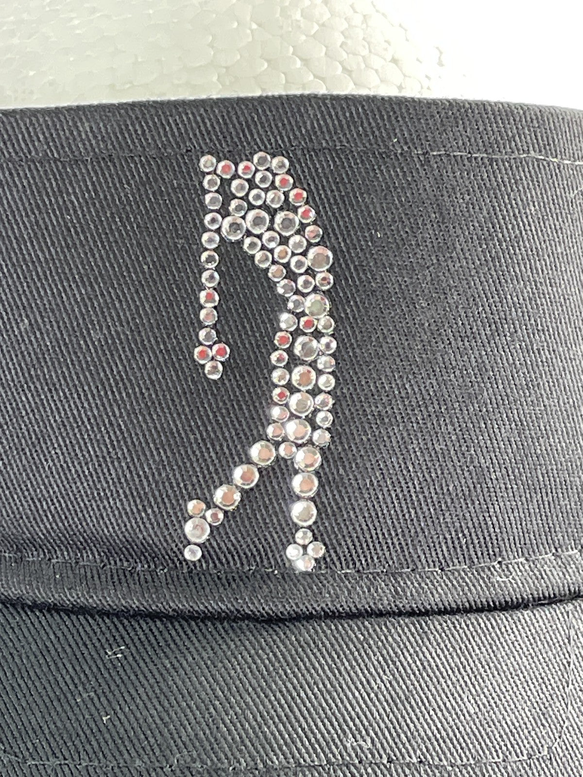 Titania Bling Hat Cap Strap Back Black Golf Crystal Rhinestone Womens Ladies 100