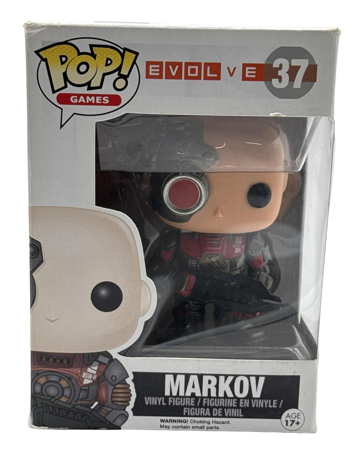 Funko Pop Games Evolve Markov #37 Vinyl Figure Standard Multicolor Boxed Red NWT