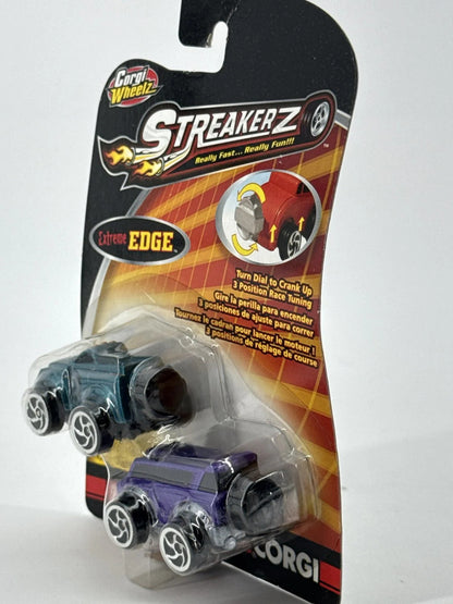 Corgi Wheelz Streakerz Extreme EDGE 2-Pack Motorized Diecast Cars Apparel NWT