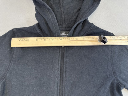 FIT ESSENTIALS YFBT3D99 Zip Up Hoodie M Dark Gray Cotton Polyester Unisex