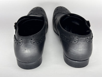 Kurt Geiger 08/15 Oxford Brogue Shoes 43 Mens 44 Black Leather