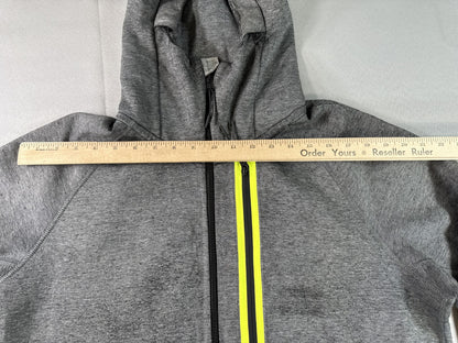 Nike 037 Hoodie L Gray Cotton Pullover Hooded Long Sleeve Regular Fit Men