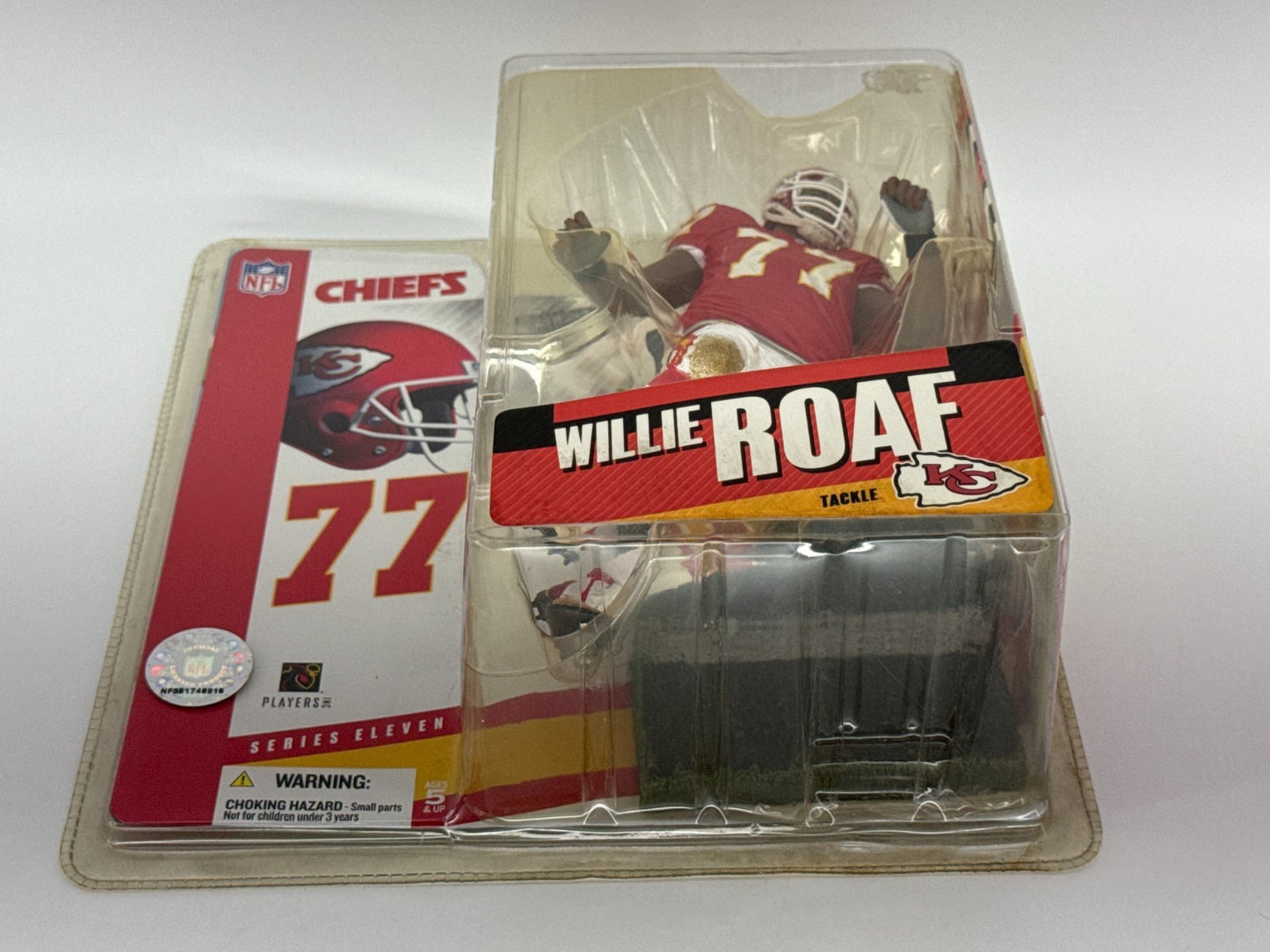 McFarlane NFL Series 11 Willie Roaf Kansas City Chiefs #77 HOF Tackle Debut