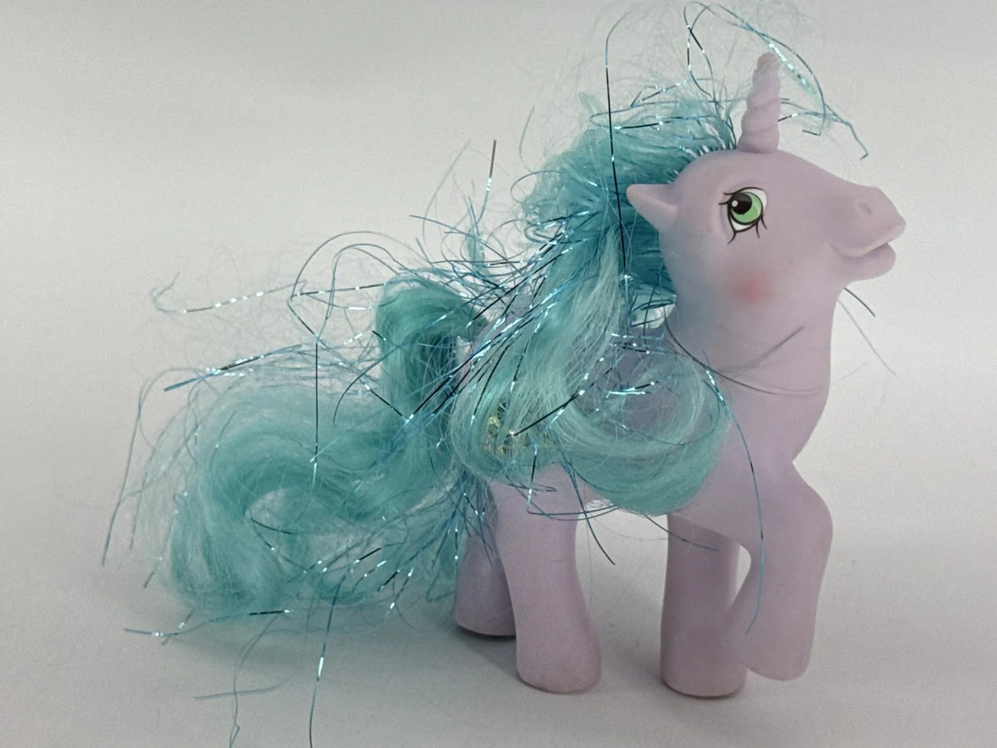 Princess Sparkle My Little Pony G1 Unicorn 1987 Hasbro Amethyst Turquoise Hair