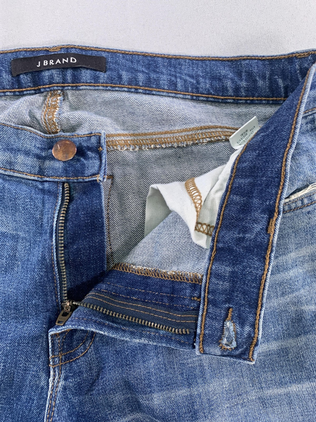 J Brand Cropped Ellis Jeans Womens 27 Blue Slim Ankle Denim Rival Medium Wash on