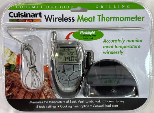 Cuisinart CSG-700 Wireless Meat Thermometer Probe Grill BBQ Timer Flashlight NEW