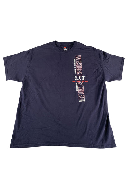 Western States Police Fire Games Shirt Mens 2XL Blue Reno Sparks Lake Tahoe 2010