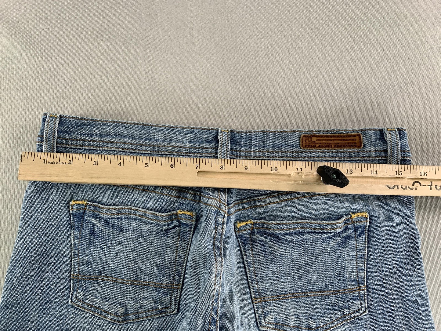 Polo Jeans Company Jeans Womens 4 Blue Stretch Cropped Straight Leg Denim JAW02S
