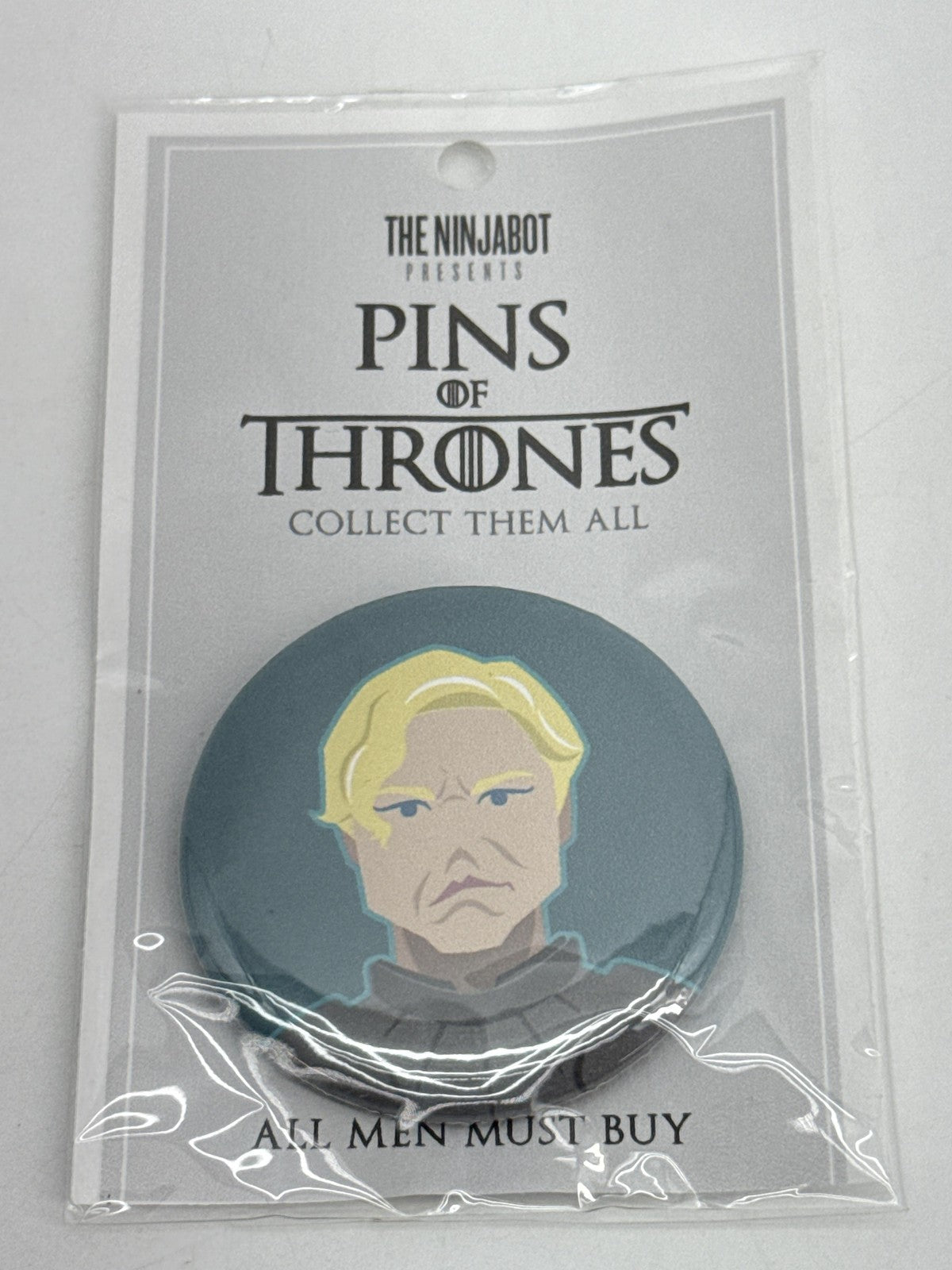 The Ninjabot Pins Of Thrones Button Pin Lot 3 Arya Brienne Night King Game Of