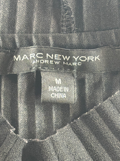 Marc New York Andrew Marc Womens M Black Ribbed Sleeveless Mock Neck Top Apparel
