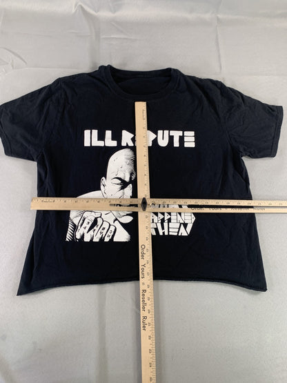 Vintage Ill Repute Shirt Mens Small Black What Happened Then Punk Band Tee 90s