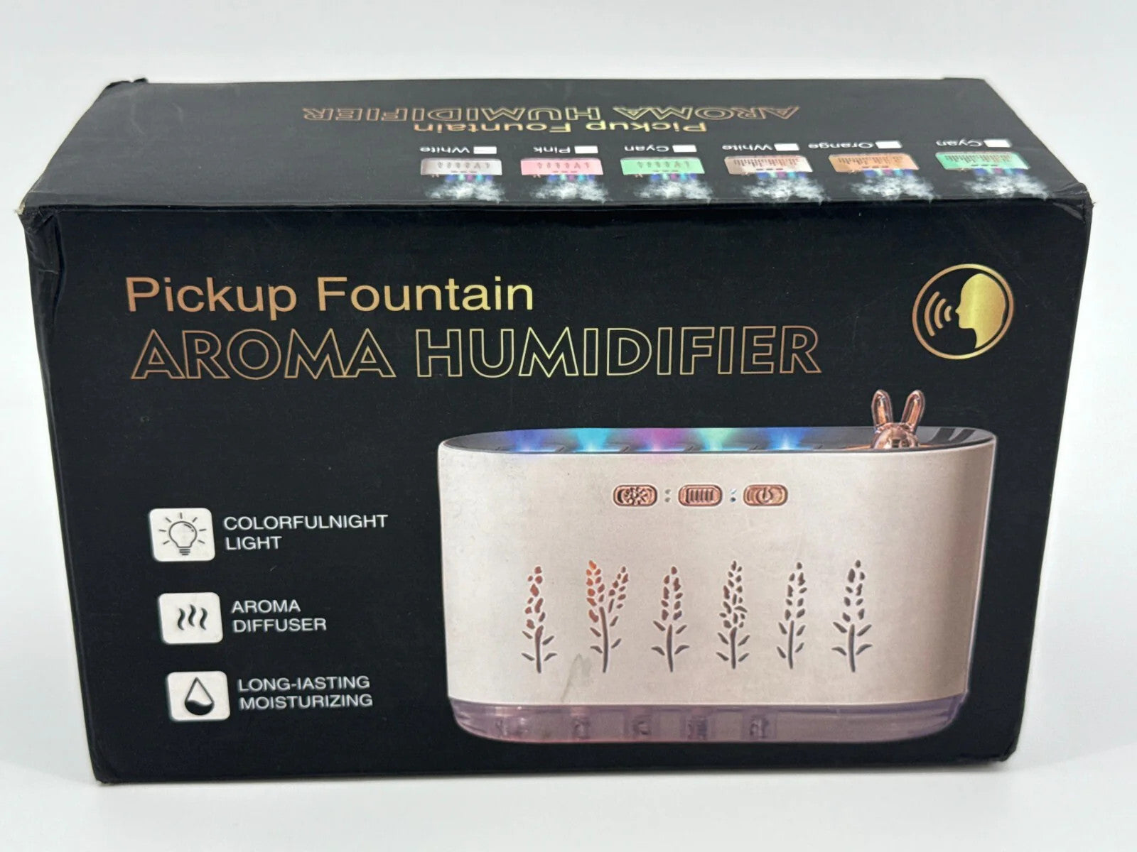 Pickup Fountain Aroma Humidifier Night Light USB Diffuser Large Capacity NEW