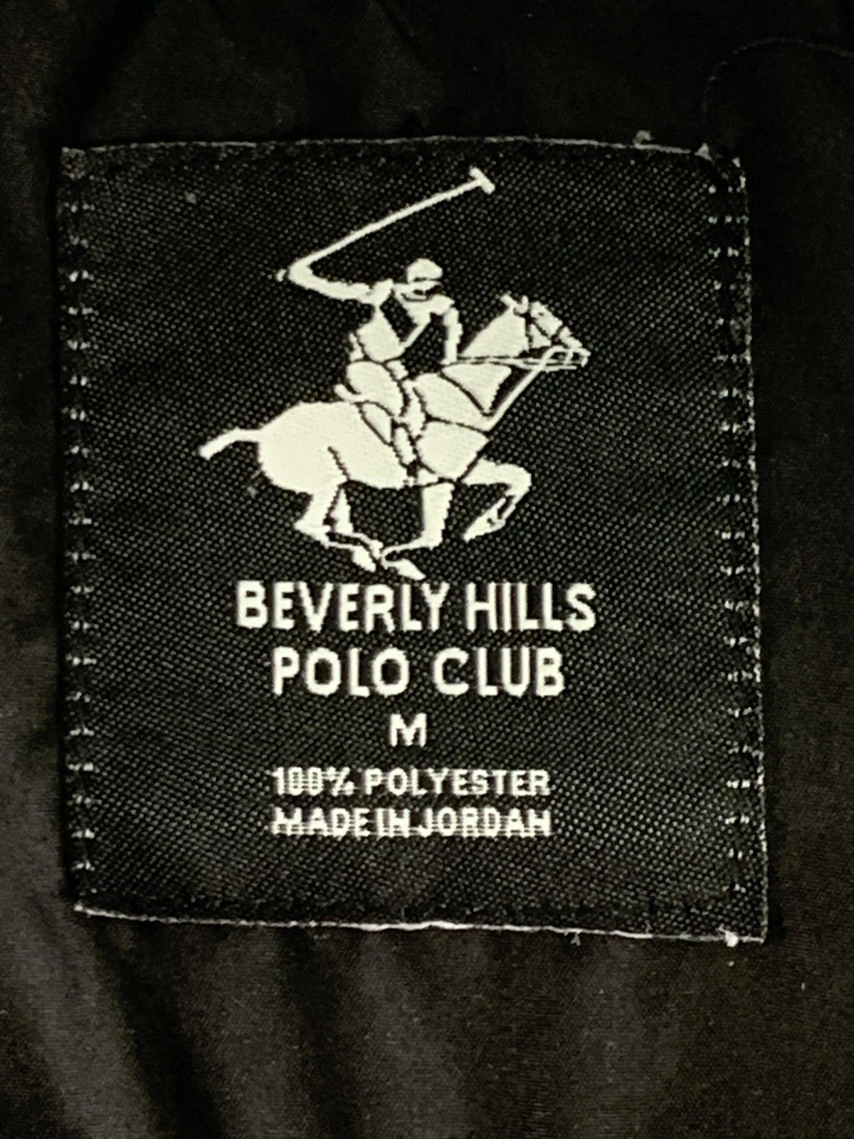 Beverly Hills Polo Club Jacket Mens Medium Gray Black Fleece Zip Front 100 NWT