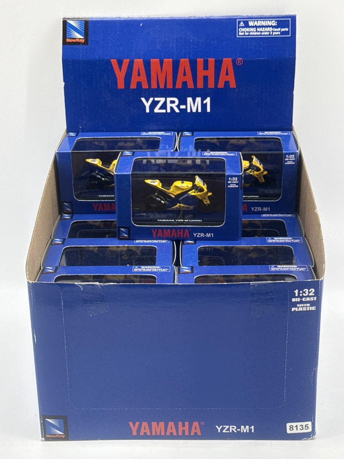 Yamaha YZR M1 1:32 Scale Die Cast Model NewRay Box Set Collectible