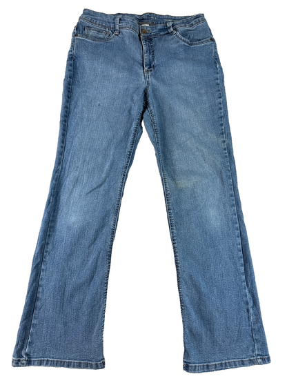 Mudd Bootcut Jeans Womens 12 Short Blue Stretch Denim Mid Rise Flap Pocket