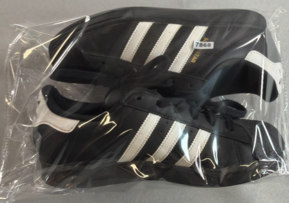 Adidas Superstar EF5398 Black White Gold GS 5.5Y Womens 7 Shell Toe Originals