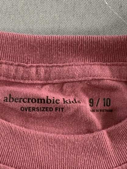 Abercrombie Kids Snoopy Shirt Youth 9/10 Pink Los Angeles Biker Club Peanuts