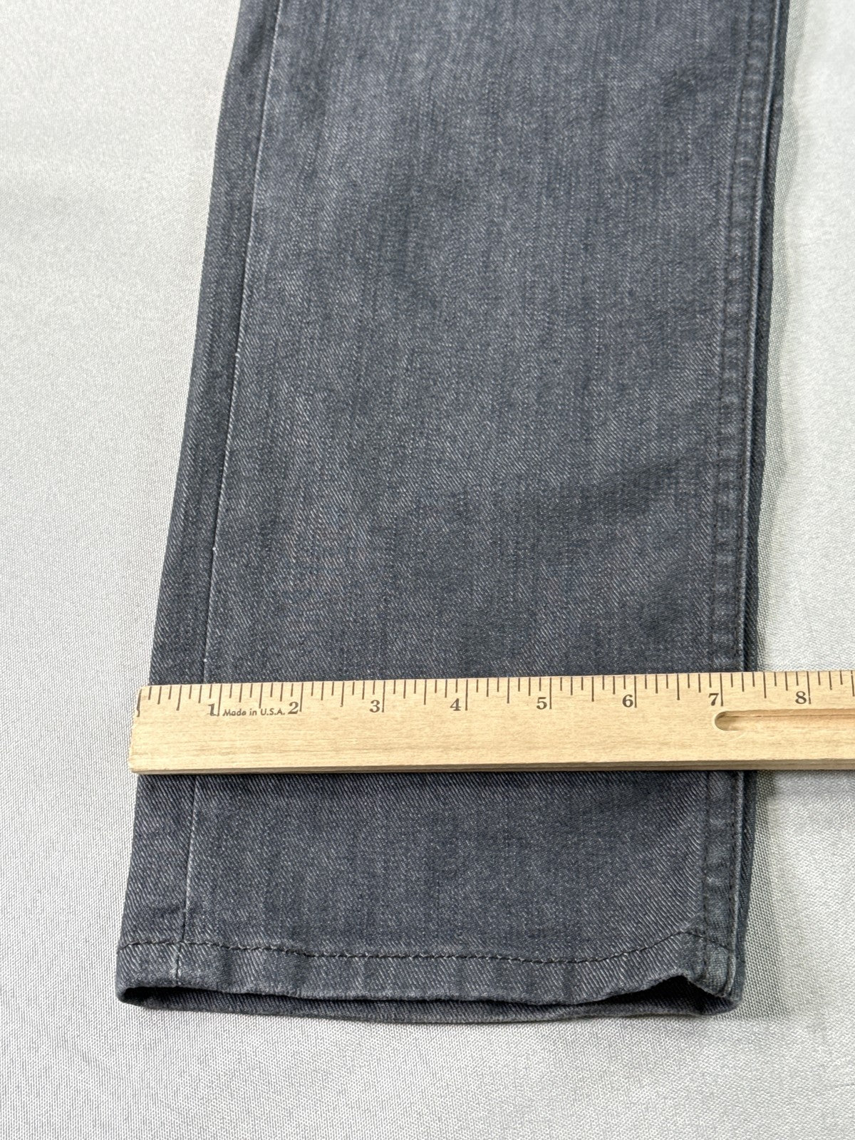 Levi's 511 Straight Leg Jeans 33 x 30 33x30 Gray Cotton Fit Denim Pants Made in