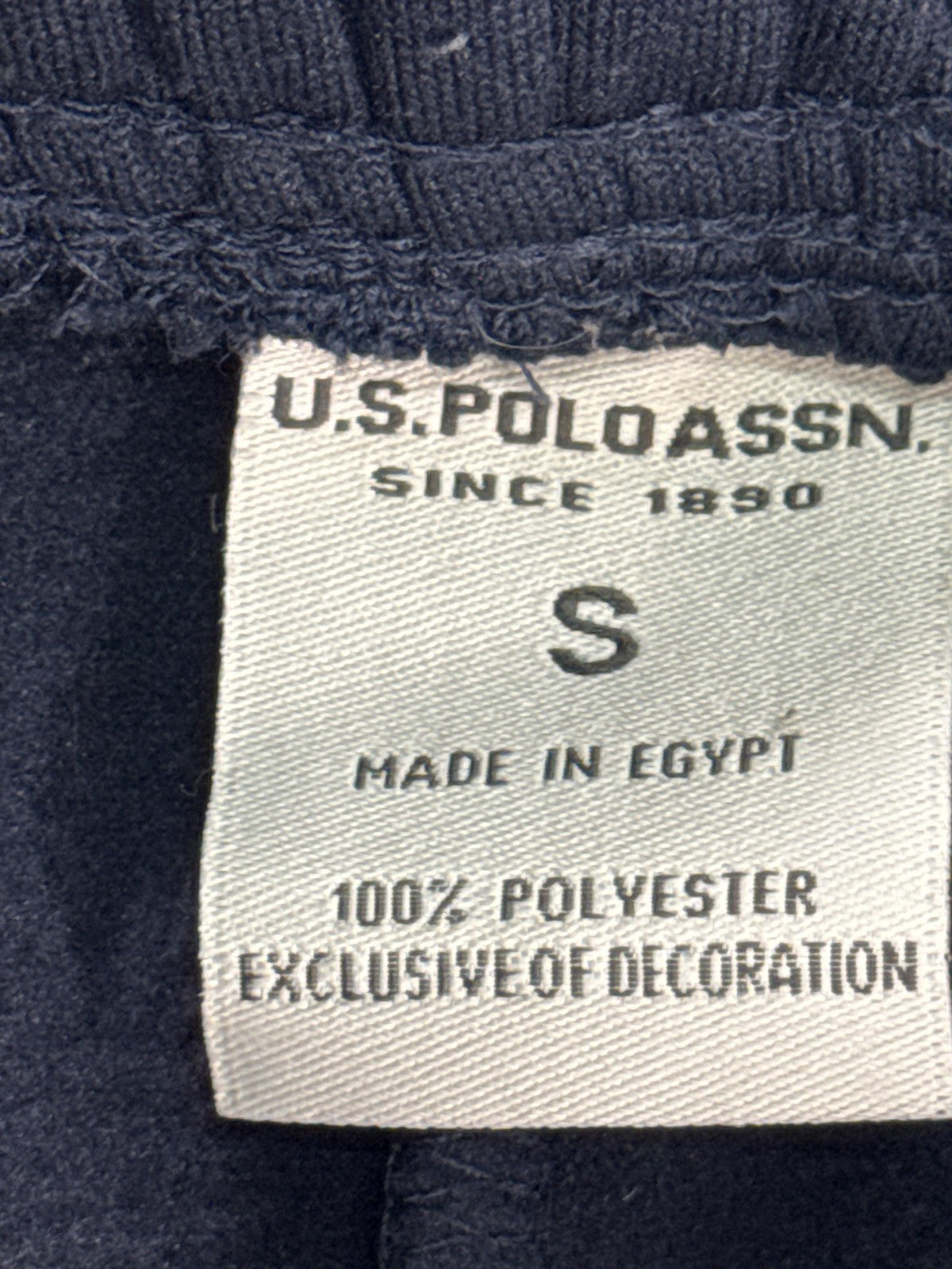 US Polo Assn Pants Mens Small Navy Feel Dry Joggers Sweatpants Logo Athletic 100