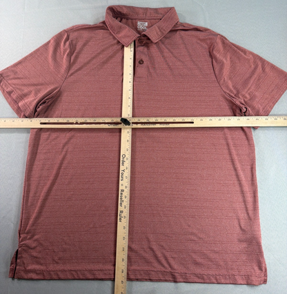 32 Degrees Cool Polo Shirt Mens XXL Red Performance Stretch Golf Casual Tee