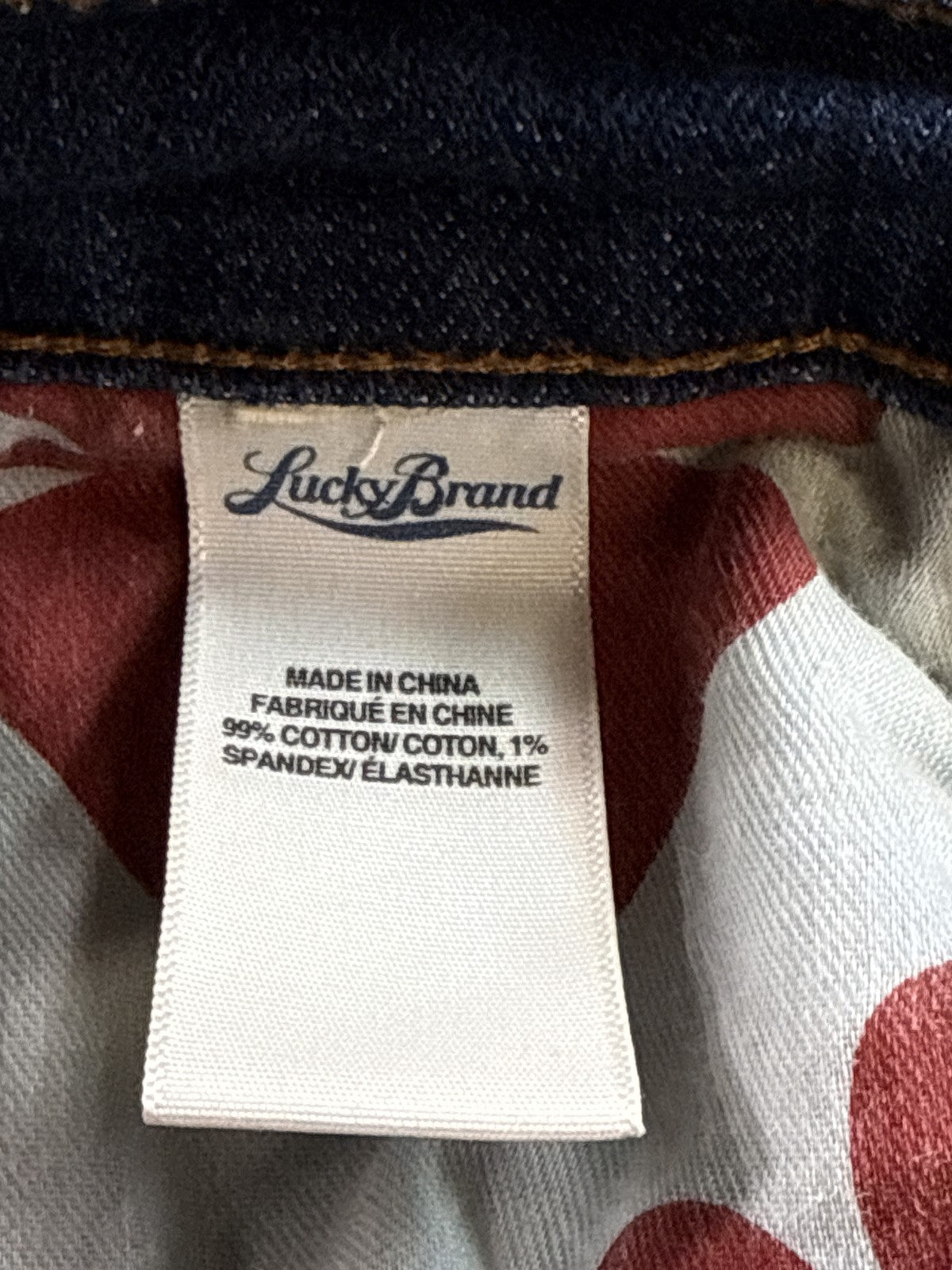 Lucky Brand Jeans 8 8/29 Blue Relaxed Fit Pocket Cotton Spandex Mid Rise