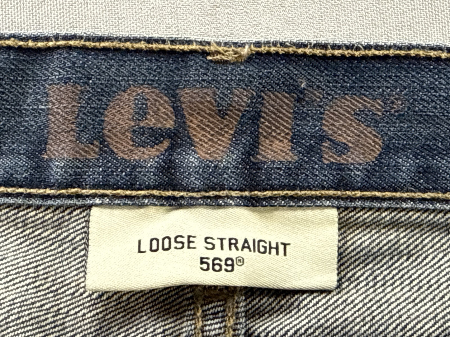 Levi's Classic Straight Fit Jeans W34 L30 Blue 100% Cotton Pocket Vintage