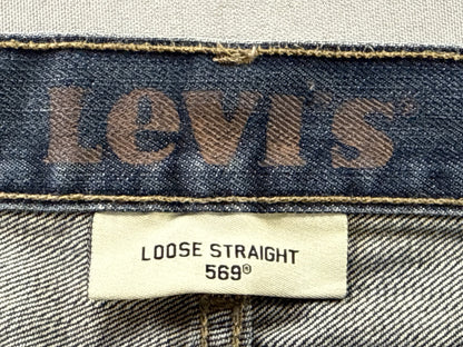Levi's Classic Straight Fit Jeans W34 L30 Blue 100% Cotton Pocket Vintage