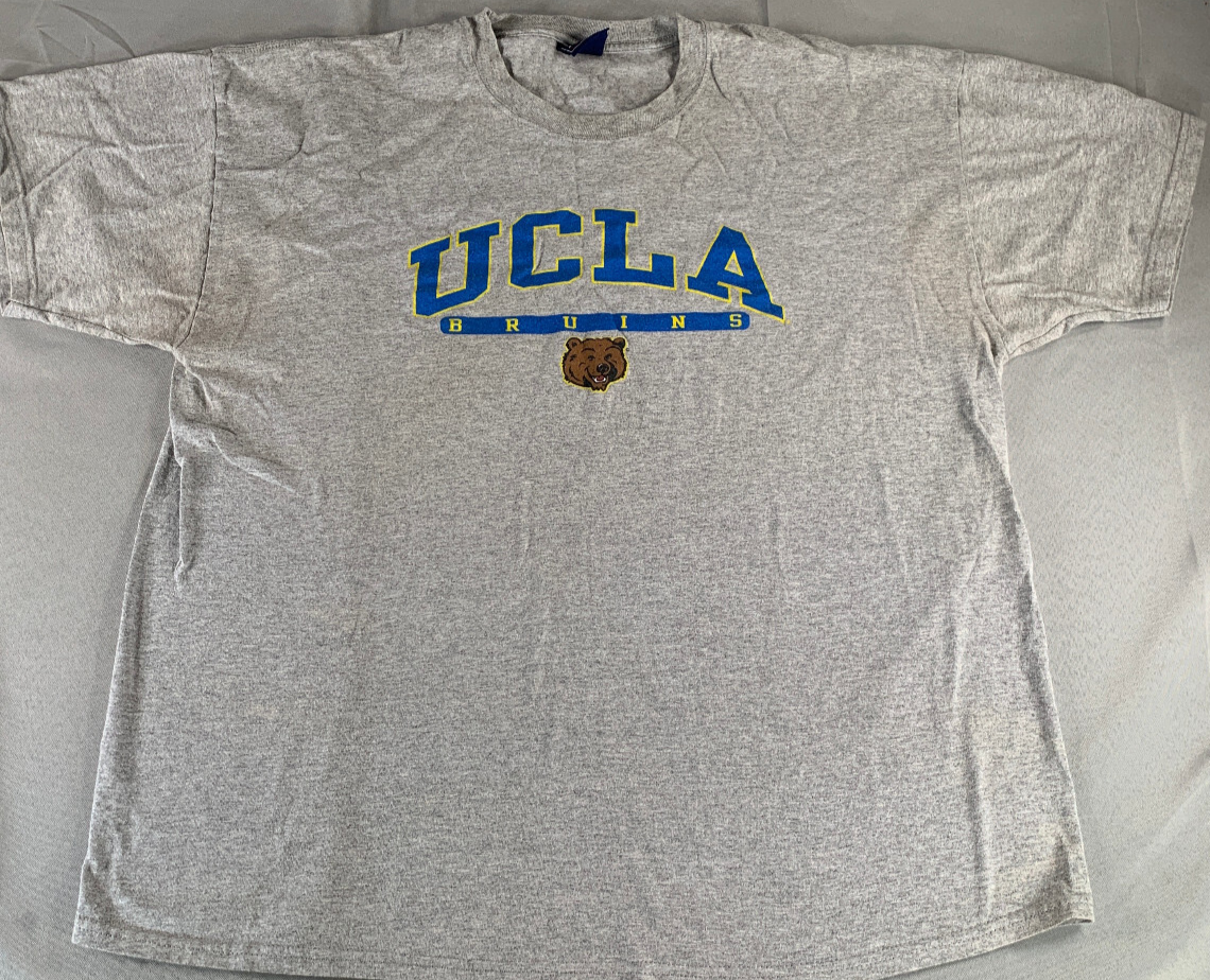 AS Sports UCLA Bruins Gray T-Shirt Mens L NCAA College Mascot Graphic Tee Vintag