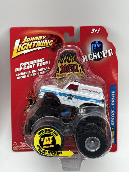 Johnny Lightning Exploding Die MOD Rescue Cast Vehicle Metal Full Toys Set