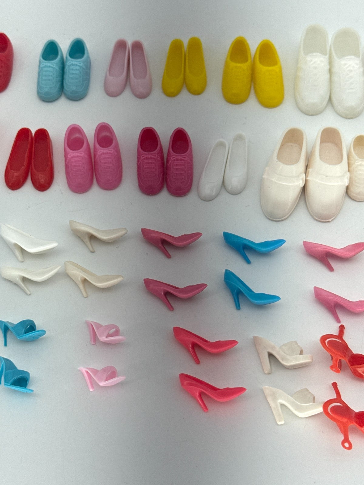 Barbie Doll Shoes Huge Lot Vintage Mixed Heels Boots Sneakers Cowboy Ken 100+pc