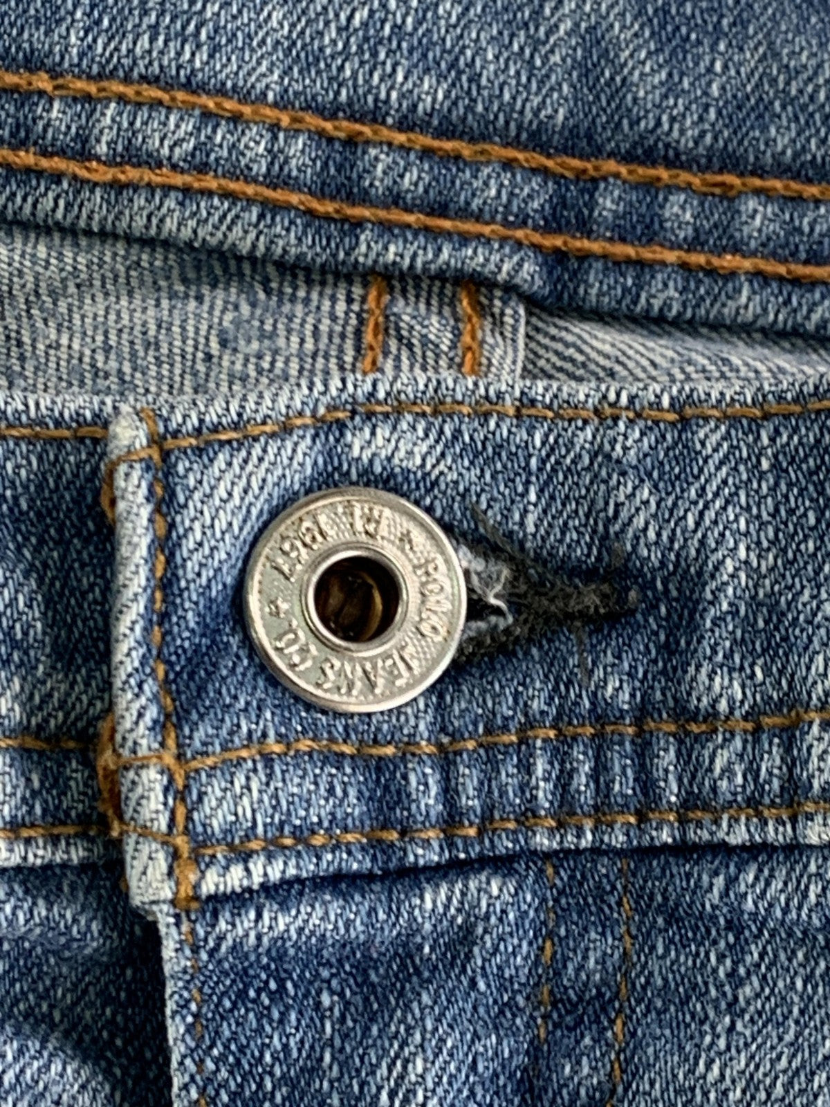 Polo Jeans Company Jeans Womens 4 Blue Stretch Cropped Straight Leg Denim JAW02S